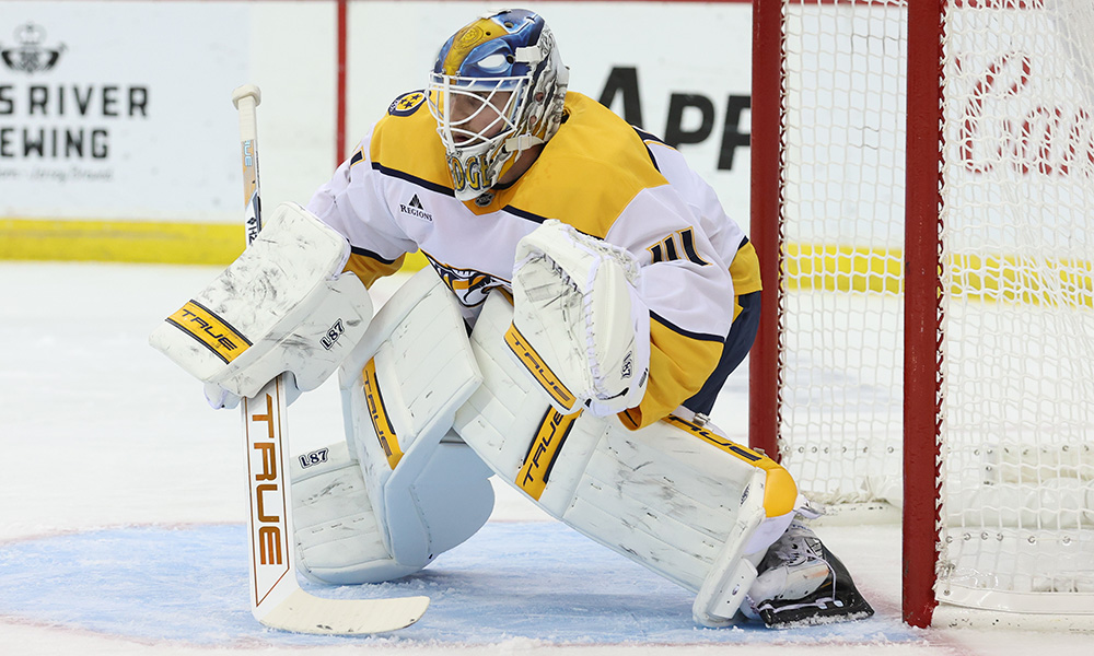 New Avalanche goalie Scott Wedgewood...